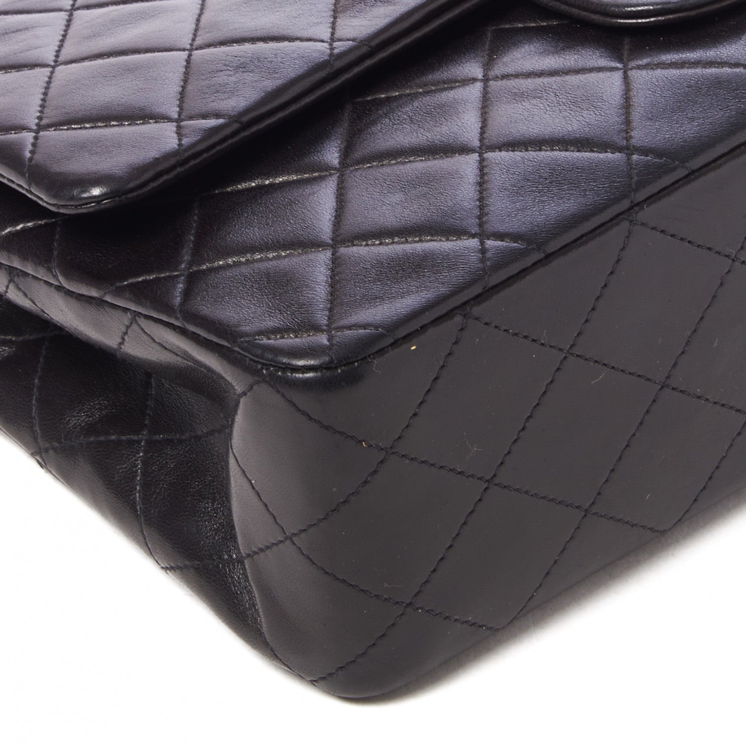 Chanel Lambskin Quilted Medium Double Flap Black 5 of 9