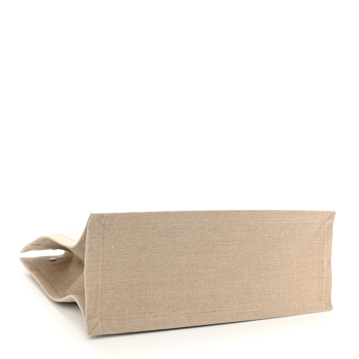 Linen Calfskin Rive Gauche Tote Optic White