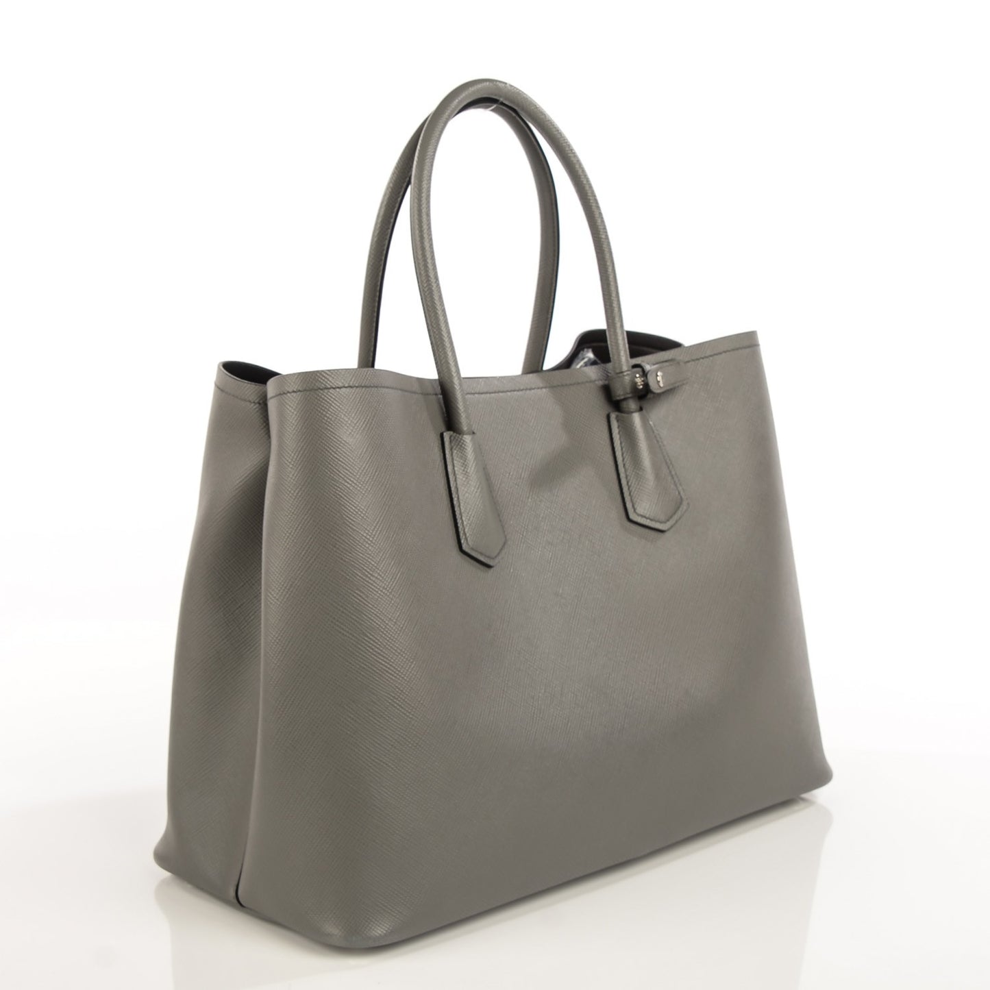 Saffiano Cuir Large Double Bag Marmo