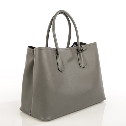 Prada Saffiano Cuir Large Double Bag Marmo 3 of 9