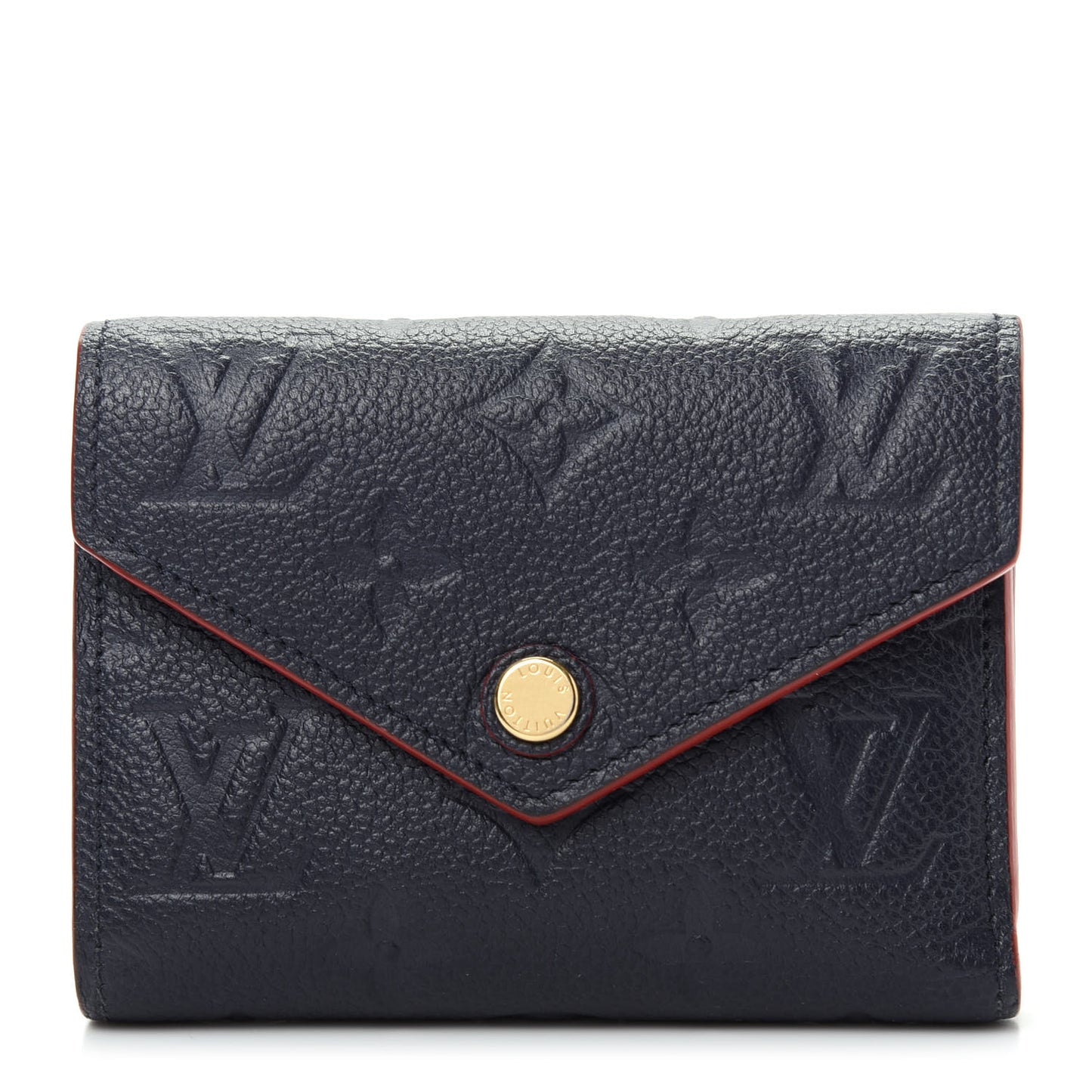 Empreinte Victorine Wallet Marine Rouge