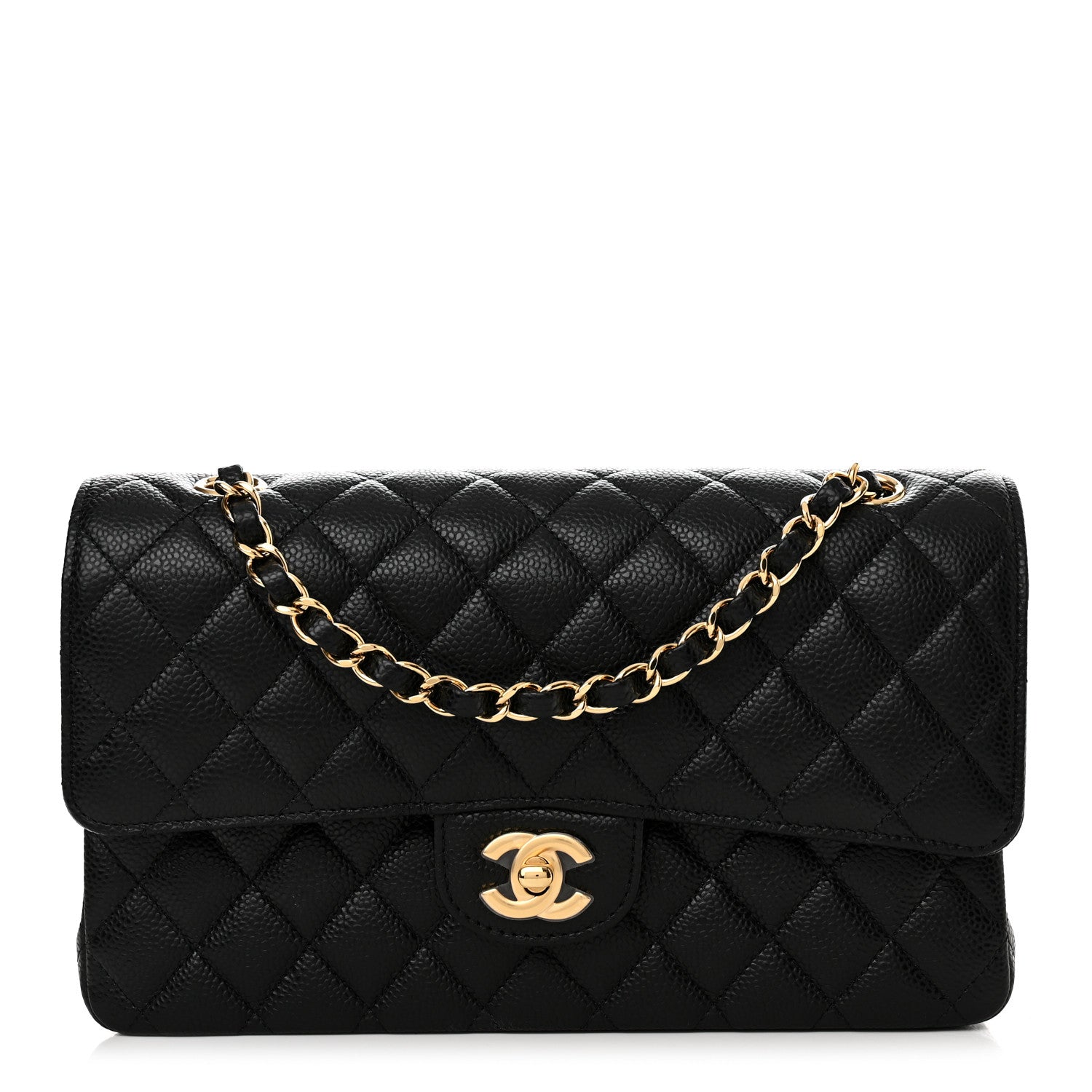 Chanel Caviar Quilted Medium Double Flap Black 1 of 11