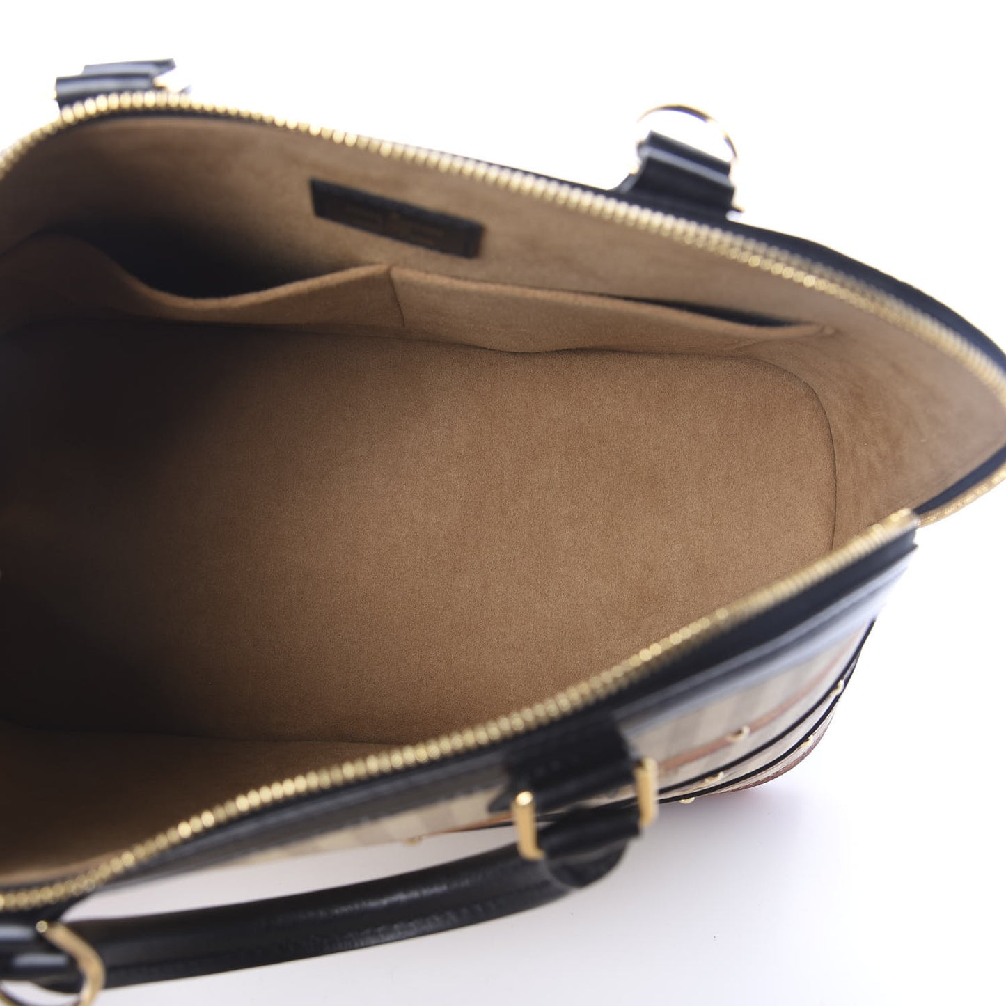 Transformed Canvas Patent Time Trunk Alma PM Beige