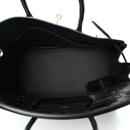 Hermes Togo Matte Alligator Birkin Touch 30 Black 5 of 10