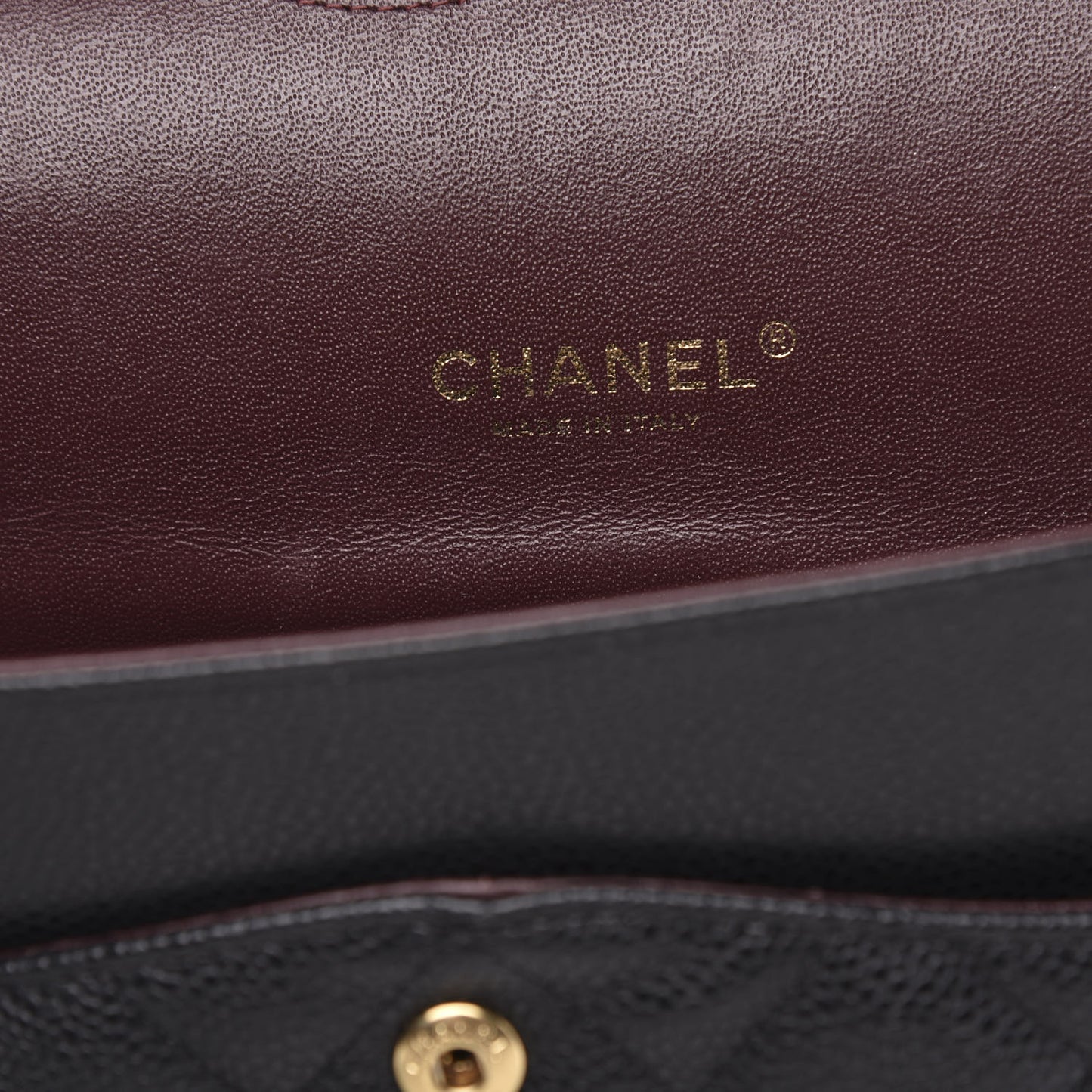 Caviar Quilted Maxi Double Flap Black