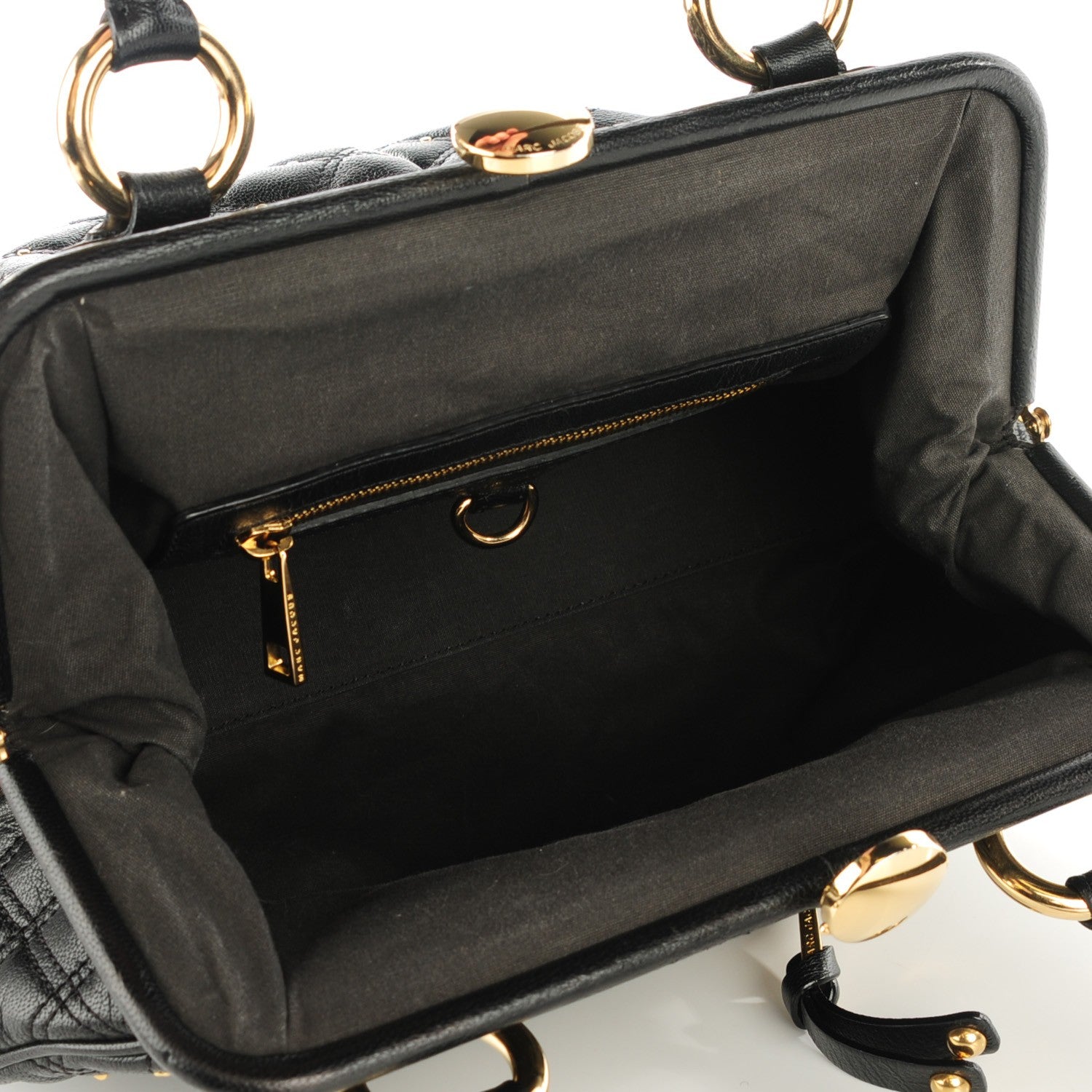 Marc Jacobs Calfskin Quilted Stardust Stam Black 8 of 8