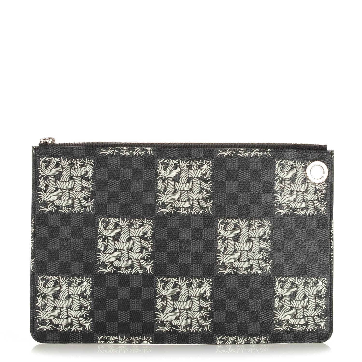 Louis Vuitton Damier Graphite Rope Pochette Jour PM White 1 of 7