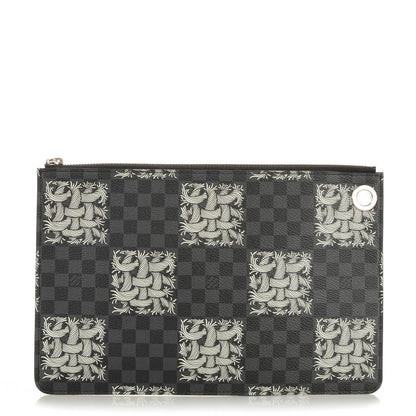 Louis Vuitton Damier Graphite Rope Pochette Jour PM White 1 of 7