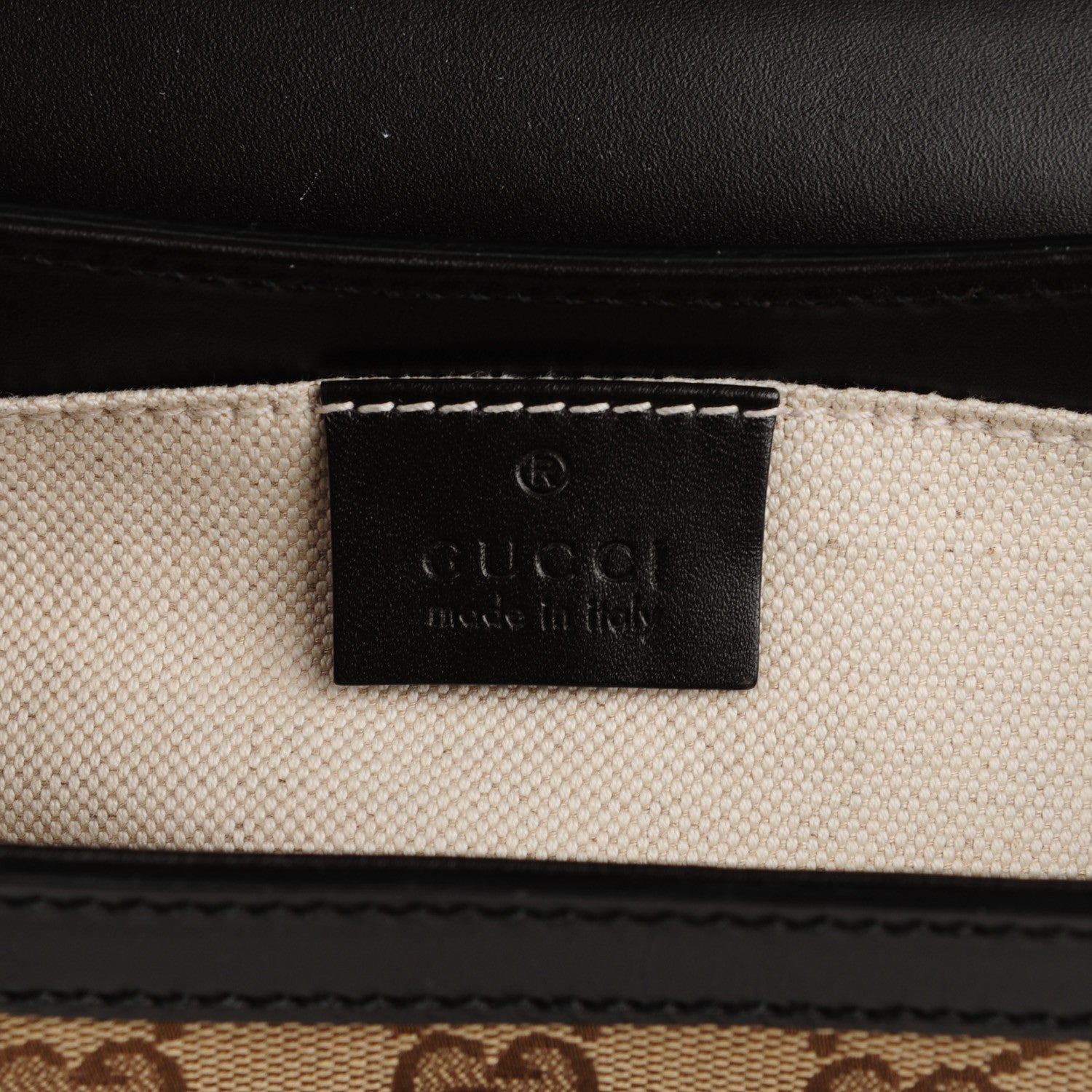 Gucci Monogram Margaux Calfskin Medium Emily Chain Shoulder Bag Beige Ebony Cocoa 5 of 7