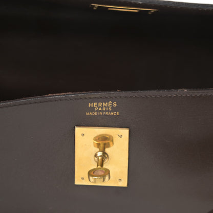 Hermes Box Kelly Retourne 32 Chocolate 6 of 21