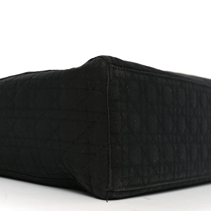 Christian Dior Nylon Cannage Large Lady Dior Black 9 of 10