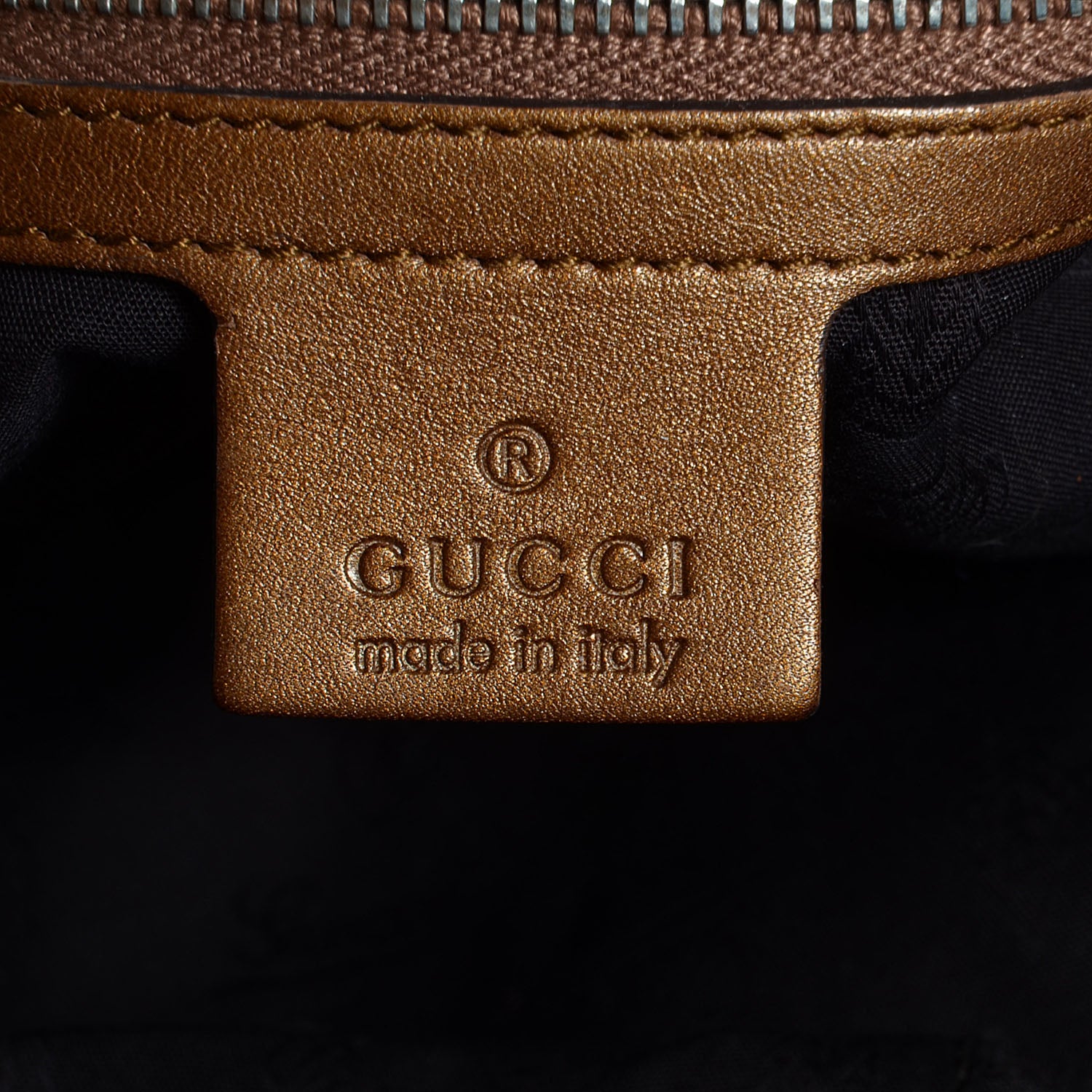 Gucci Guccissima Medium Bamboo Bar Tote Bronze 6 of 7
