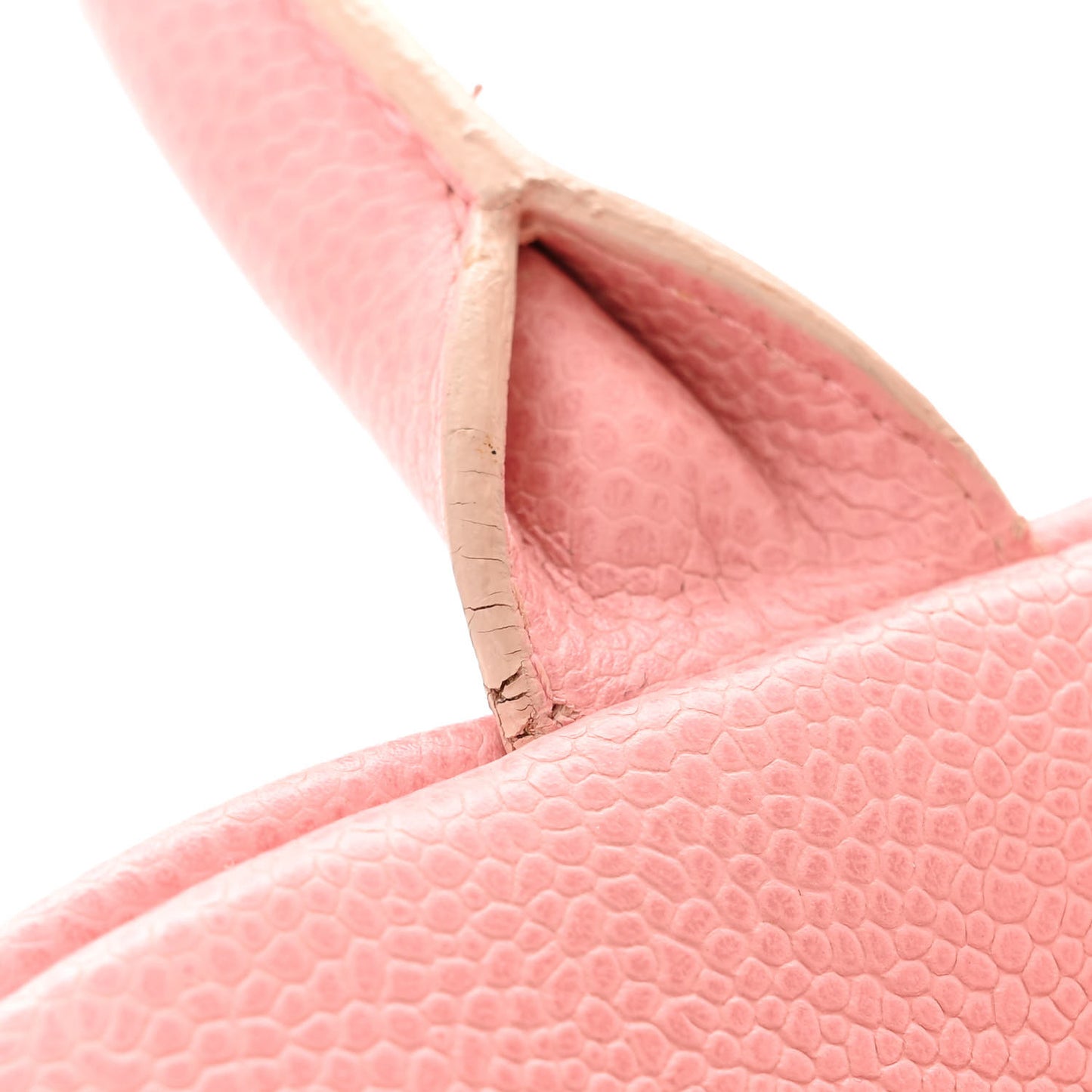 Caviar Quilted Small Bowler Pink