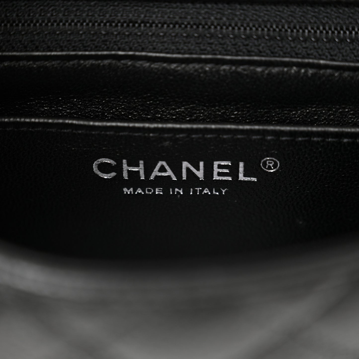 Caviar Quilted Mini Square Flap Black