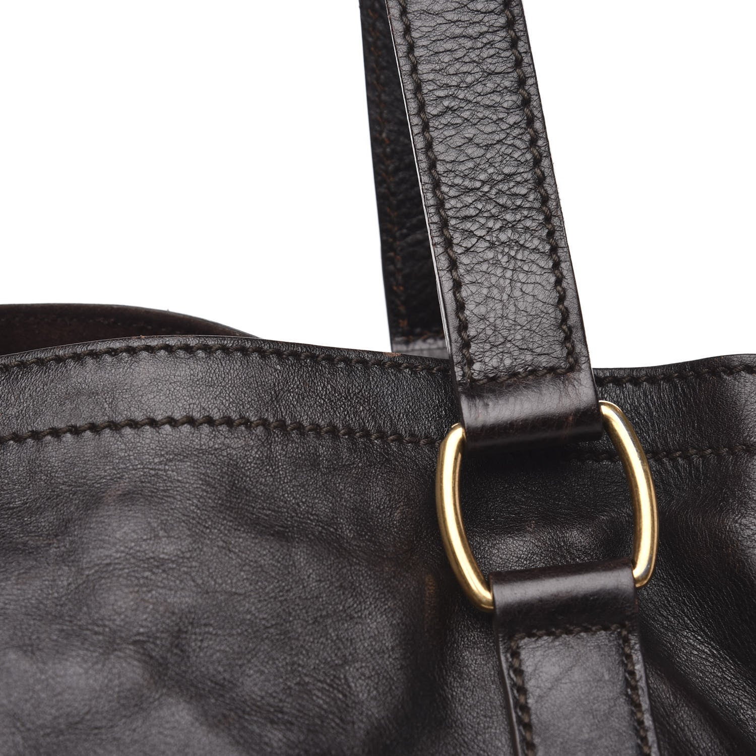 Saint Laurent Calfskin Medium Downtown Brown 17 of 19