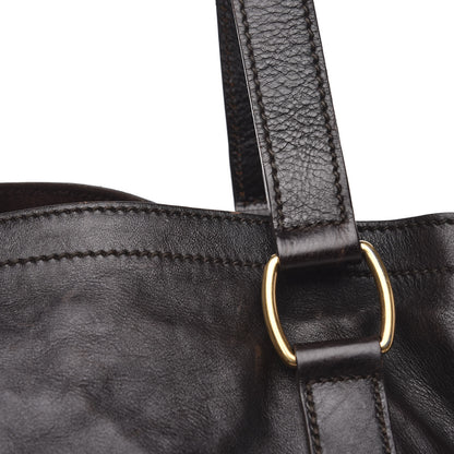 Saint Laurent Calfskin Medium Downtown Brown 17 of 19