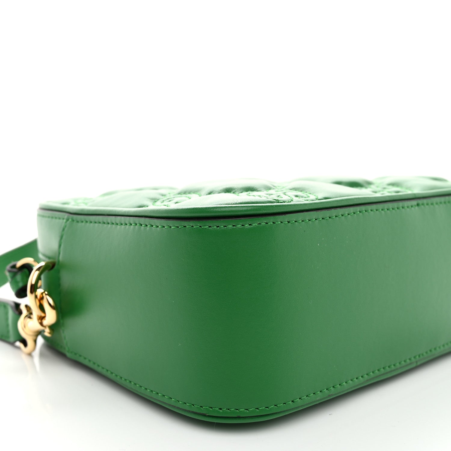 Gucci Calfskin GG Matelasse Shoulder Bag Spring Green Natural 9 of 10