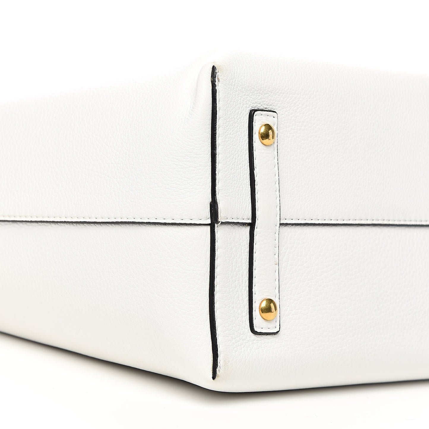 Soft Grain Calfskin Medium Belt Bag Chalk White