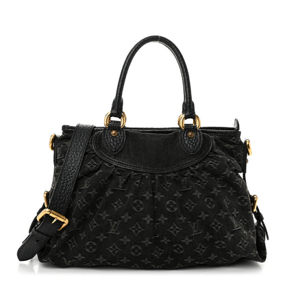 Louis Vuitton Denim Neo Cabby MM Black 1 of 9