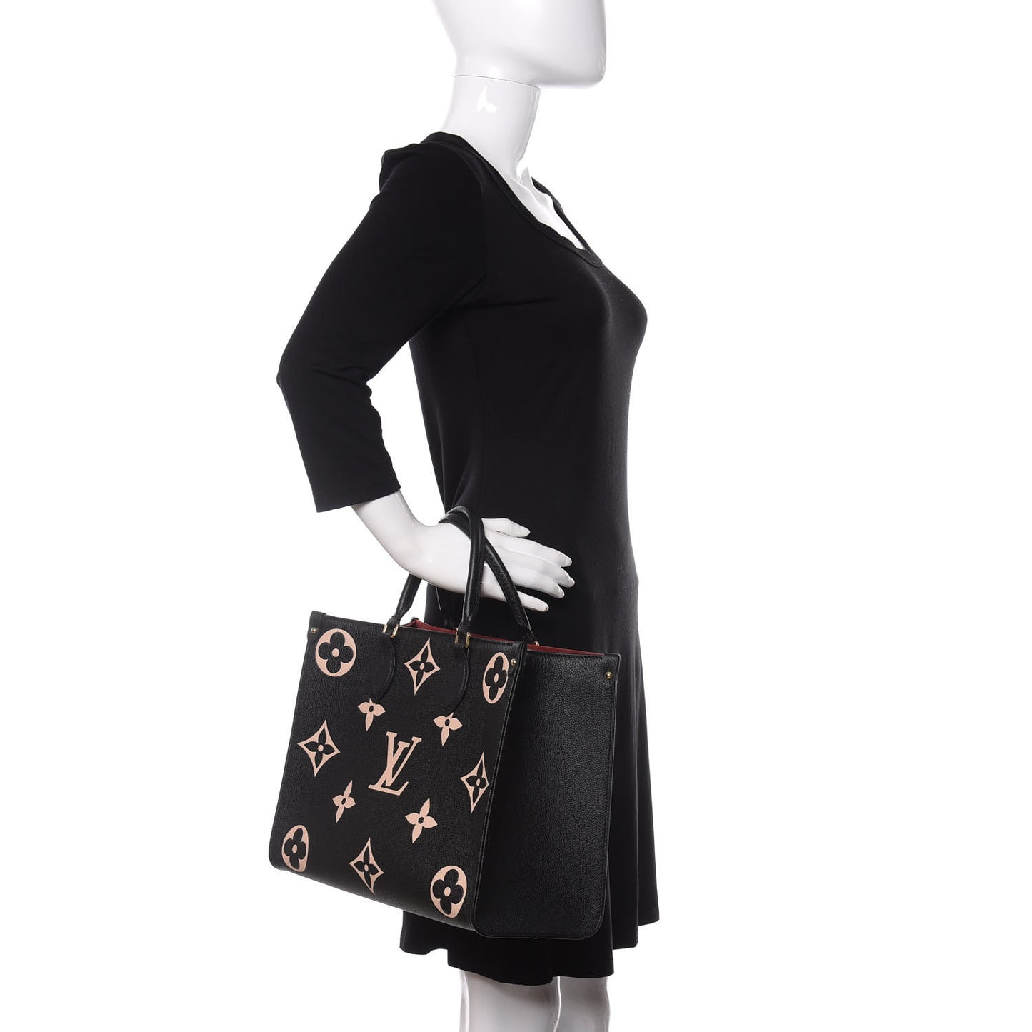 Empreinte Monogram Giant Onthego MM Black Beige