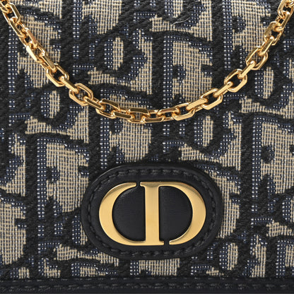 Christian Dior Oblique Nano 30 Montaigne Pouch Blue 8 of 10