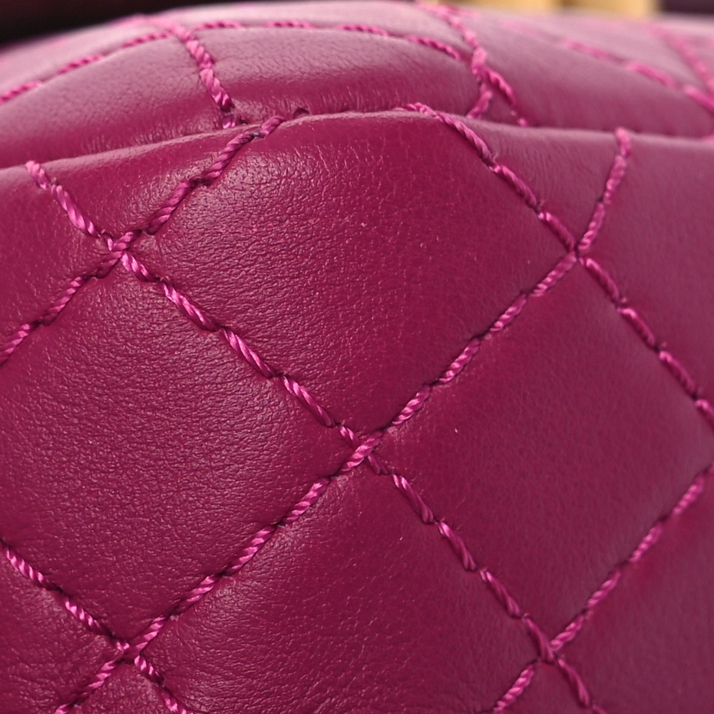 Calfskin Quilted Waist Bag With Coin Purse Fuchsia
