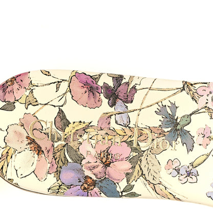 Christian Dior Canvas Embroidered 4 Saisons Dway Flat Slide Sandals 35.5 Lilac 8 of 10