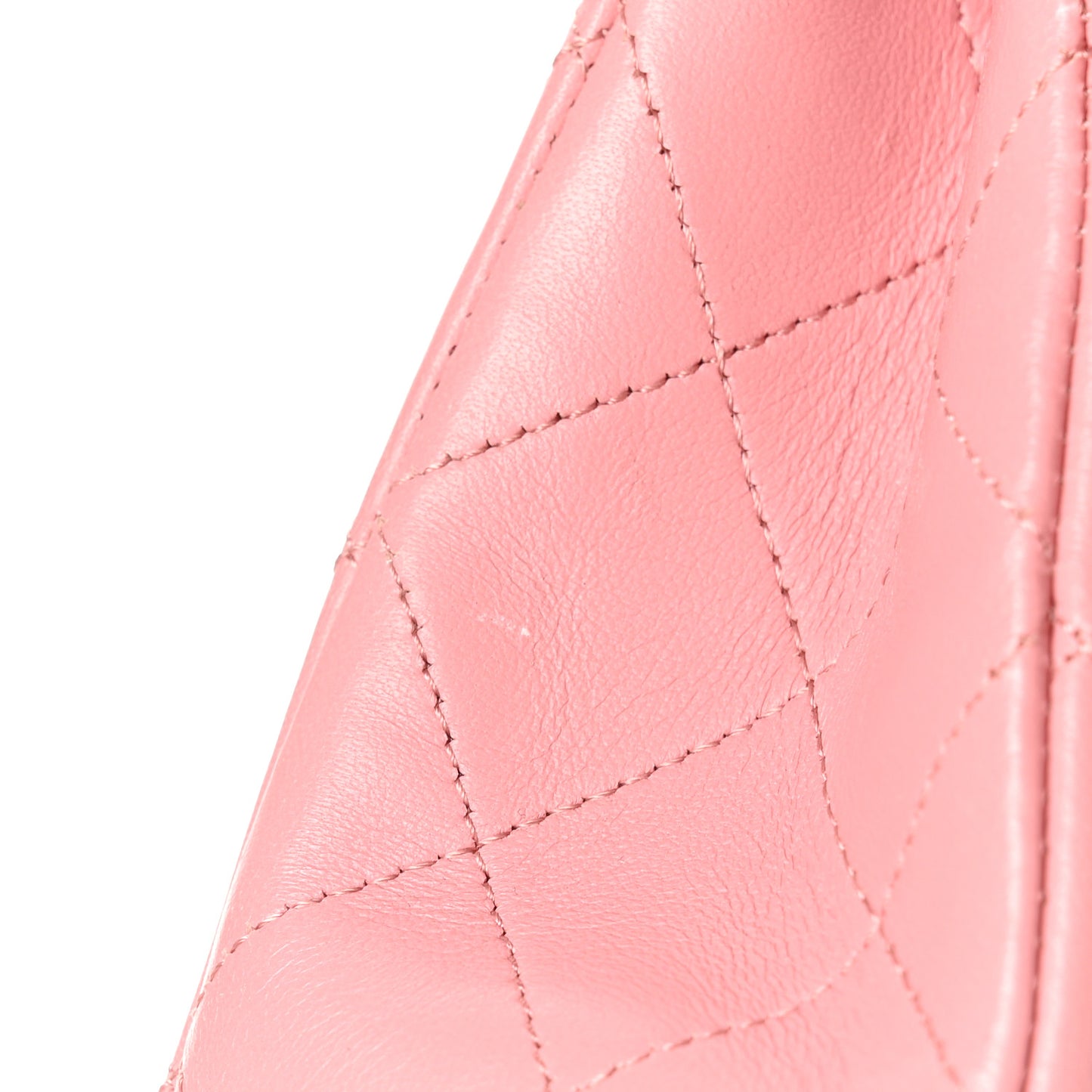 Lambskin Quilted Medium Double Flap Rose Pink