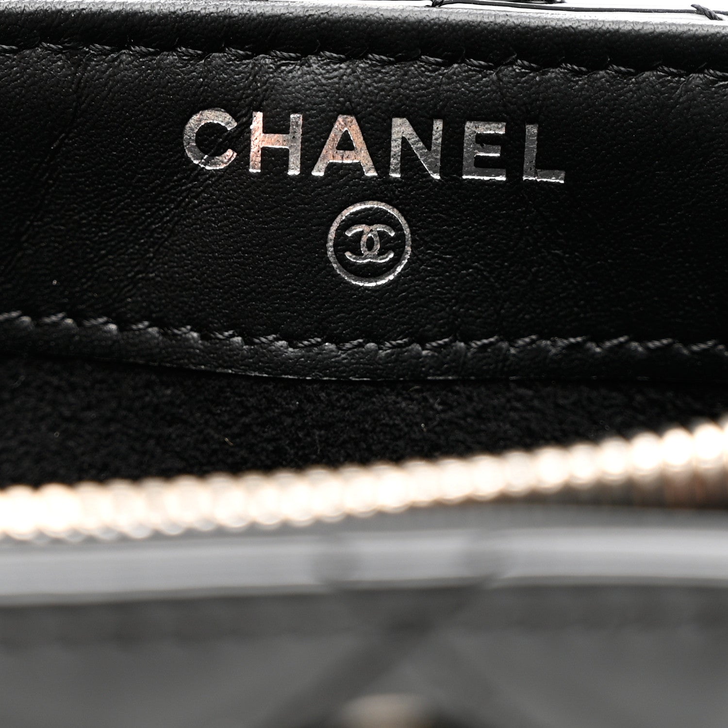 Chanel Patent Quilted Mini Phone Holder Clutch Black 6 of 8