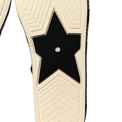 Christian Dior Canvas Checkered Print J'Adior Slip On Flats 35 Black White 6 of 8