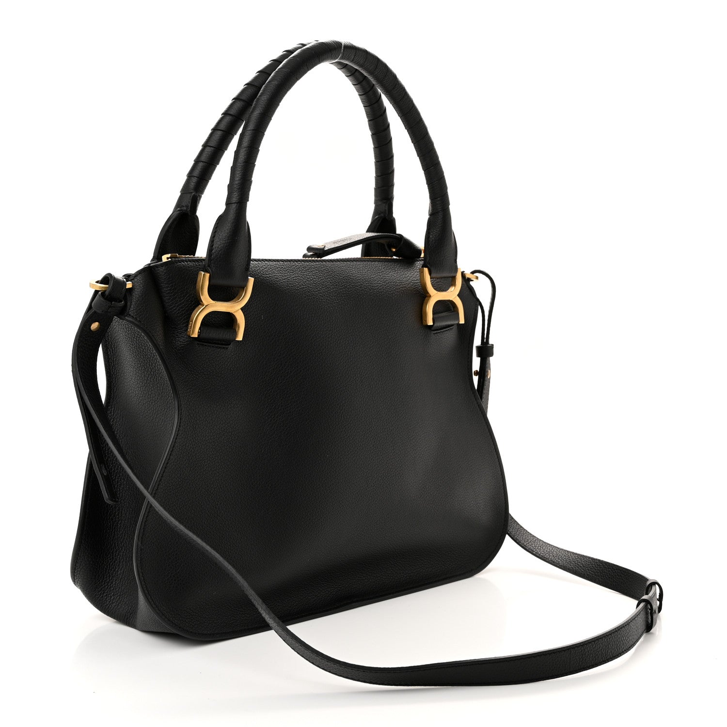 Chloe Calfskin Medium Marcie Satchel Black 3 of 10