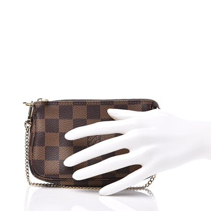 Louis Vuitton Damier Ebene Mini Pochette Accessories 2 of 10