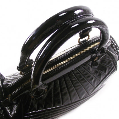FASHIONPHILE ISABELLAFIOREPatentBowlerBlack 6 of 9