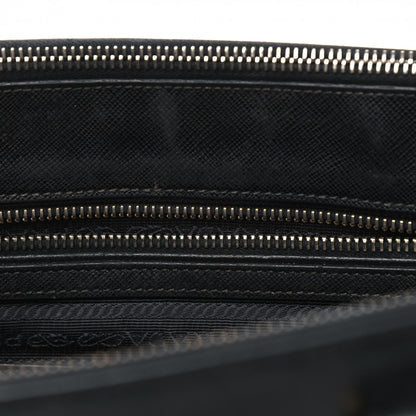Prada Saffiano Medium Galleria Double Zip Tote Black 8 of 20