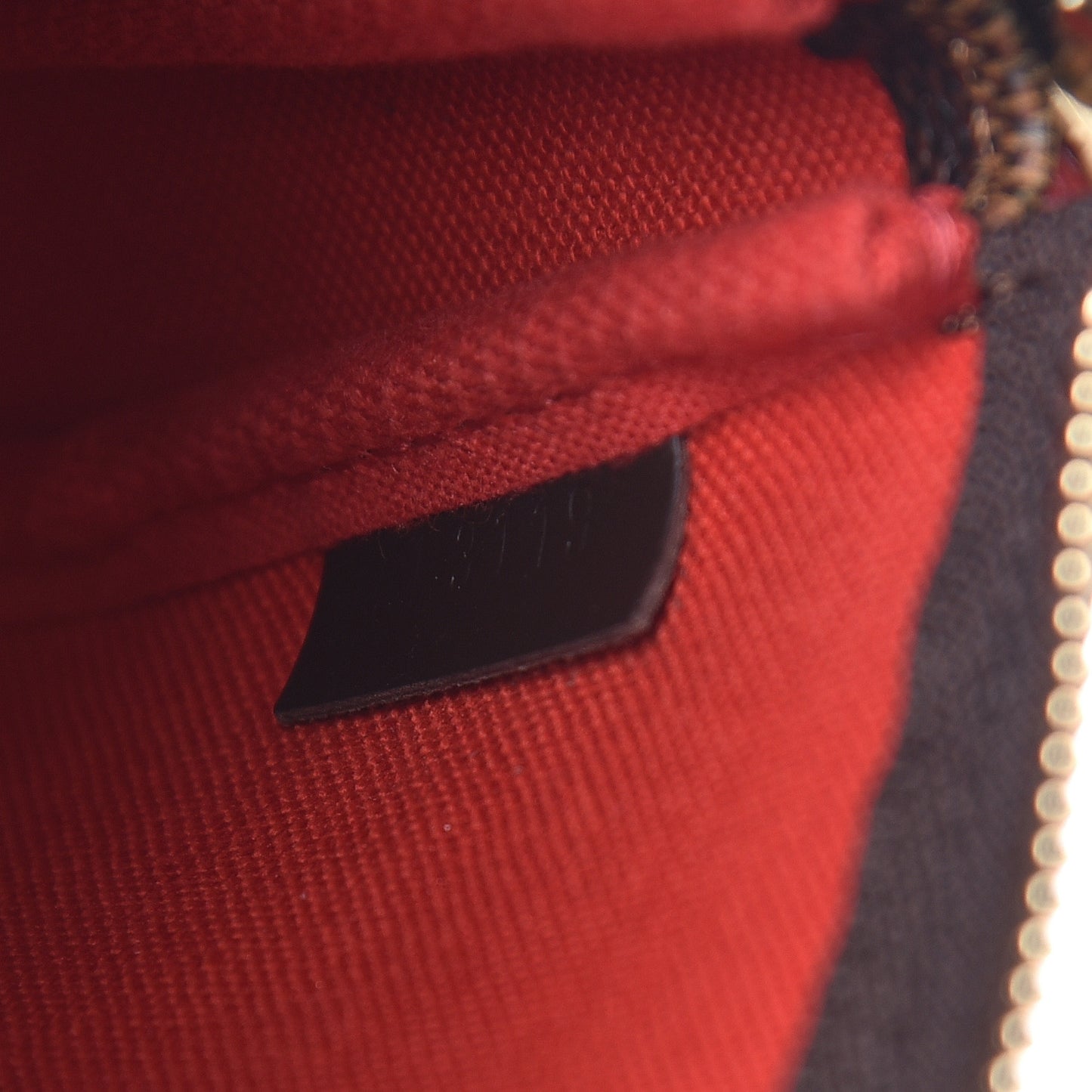 Damier Ebene 2019 Christmas Animation Mini Pochette Accessories Red