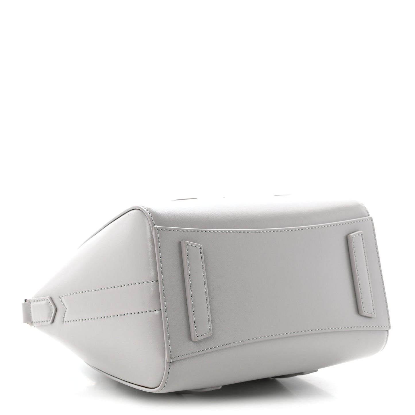 Box Calfskin Mini Lock Antigona Shoulder Bag Medium Grey