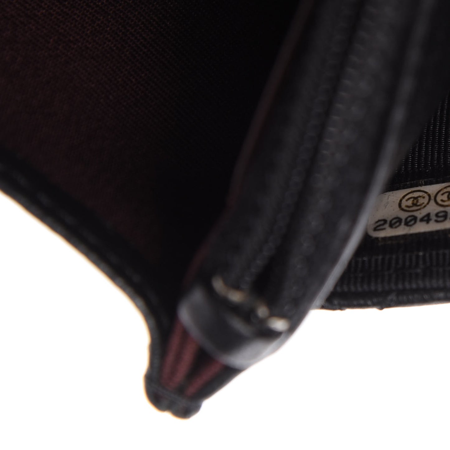 Lambskin Quilted Wallet On Chain WOC Black