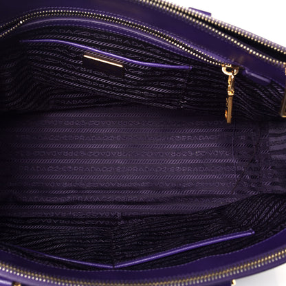 Prada Saffiano Medium Galleria Double Zip Tote Viola 7 of 9