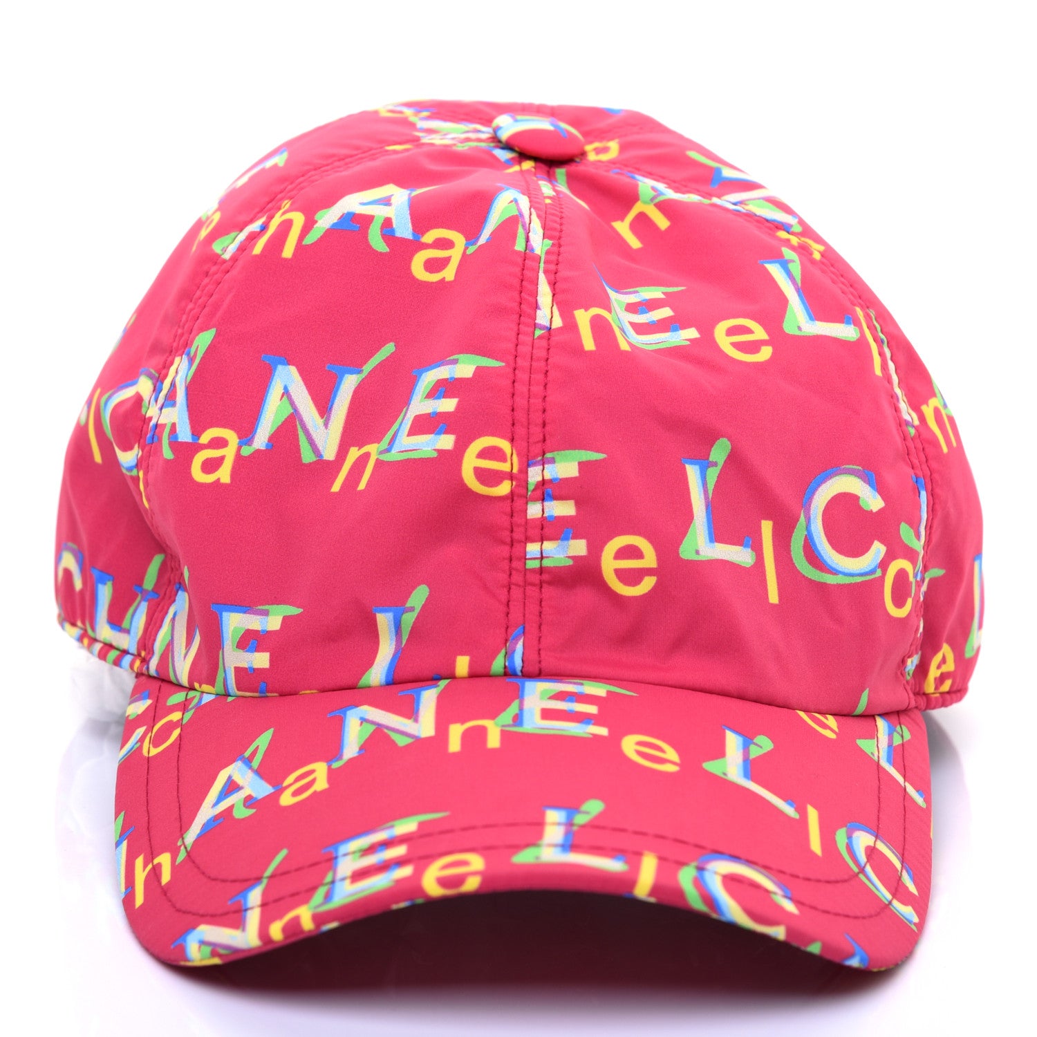 Chanel Nylon Logo Cap Hat Fuchsia 2 of 7