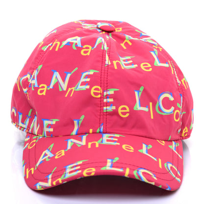 Chanel Nylon Logo Cap Hat Fuchsia 2 of 7