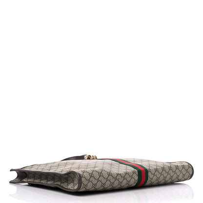 Gucci GG Supreme Monogram Large Rajah Chain Tote Beige New Acero 5 of 12