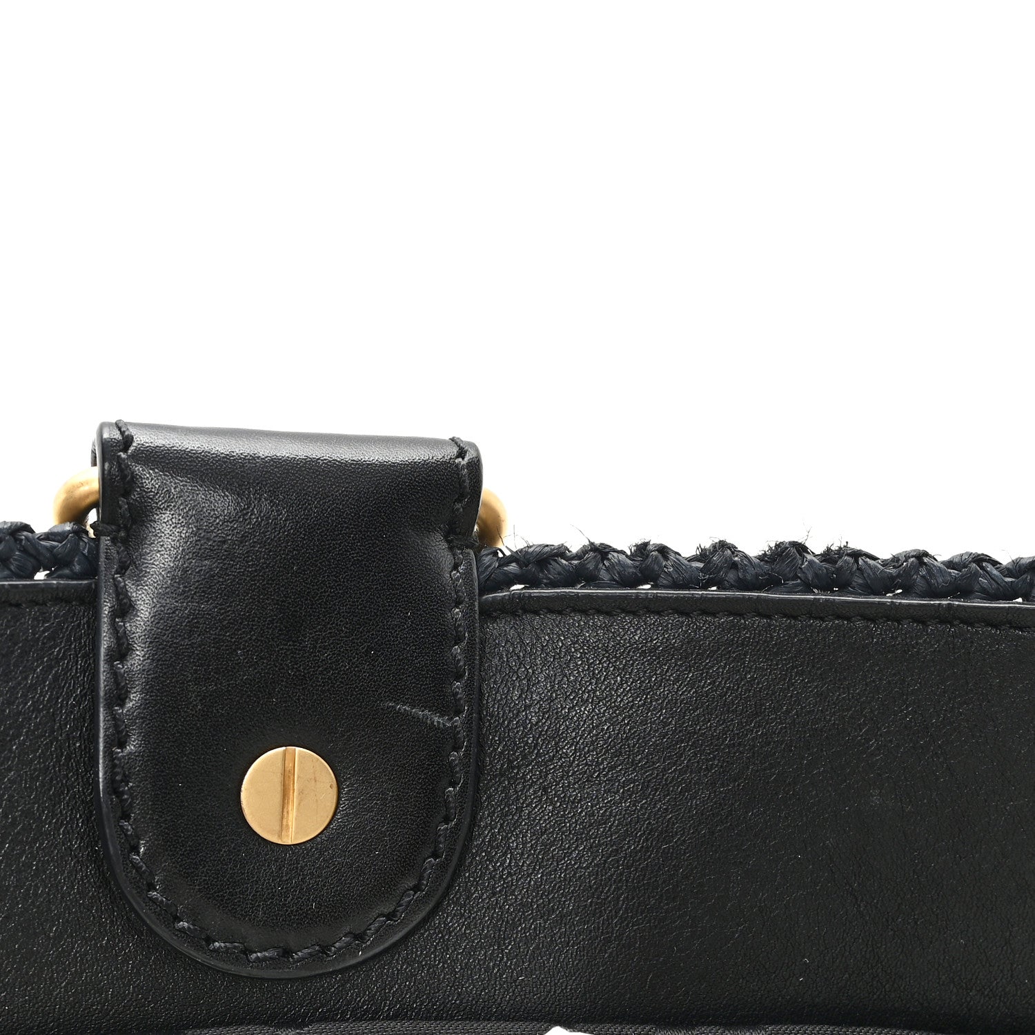 Chanel Straw Raffia Tote Black 11 of 11