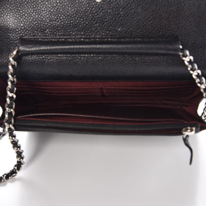 Chanel Caviar Quilted Wallet On Chain WOC Black 5 of 10
