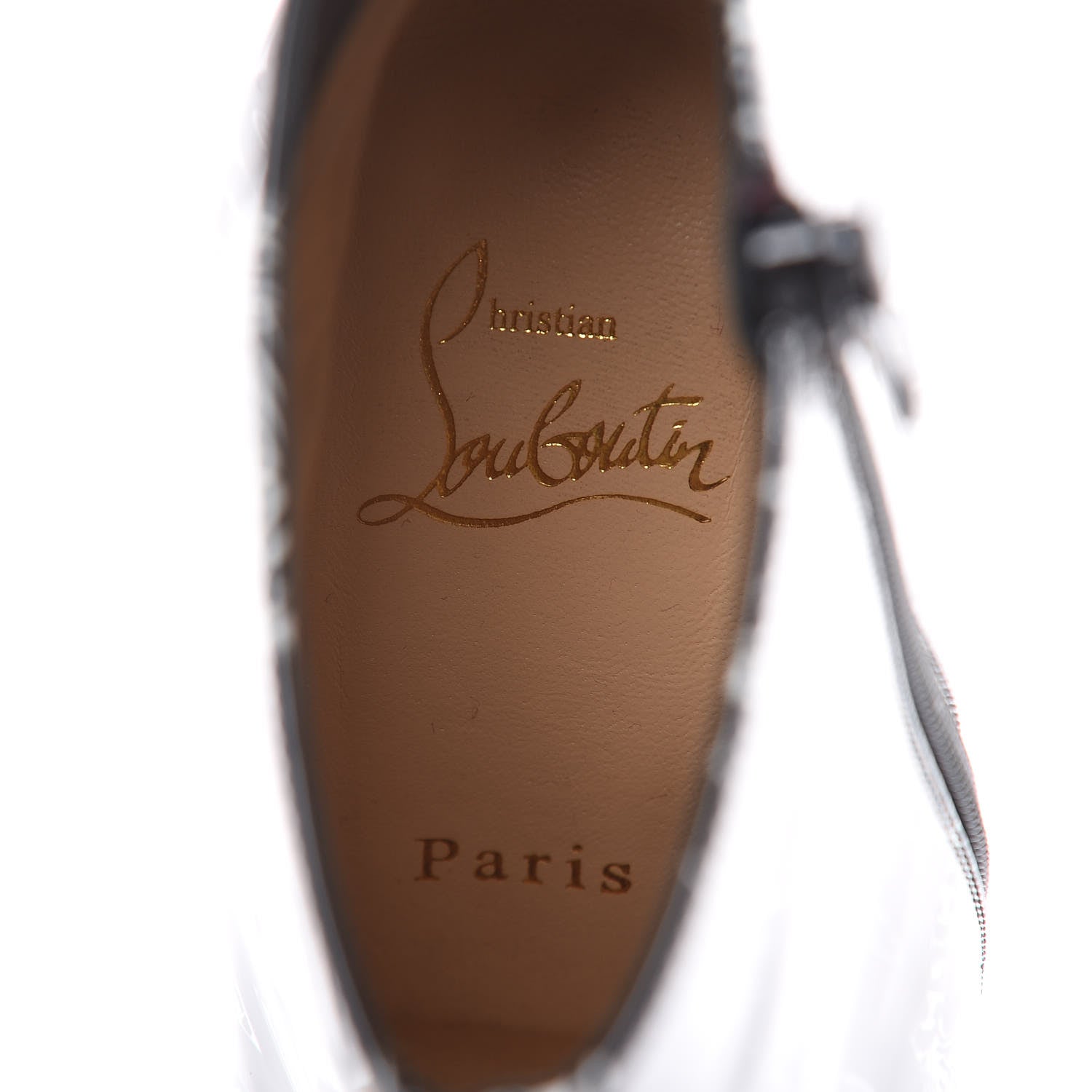 Christian Louboutin Patent Nicograf So Kate Booty 100 Ankle Boots 36 Black White 7 of 8