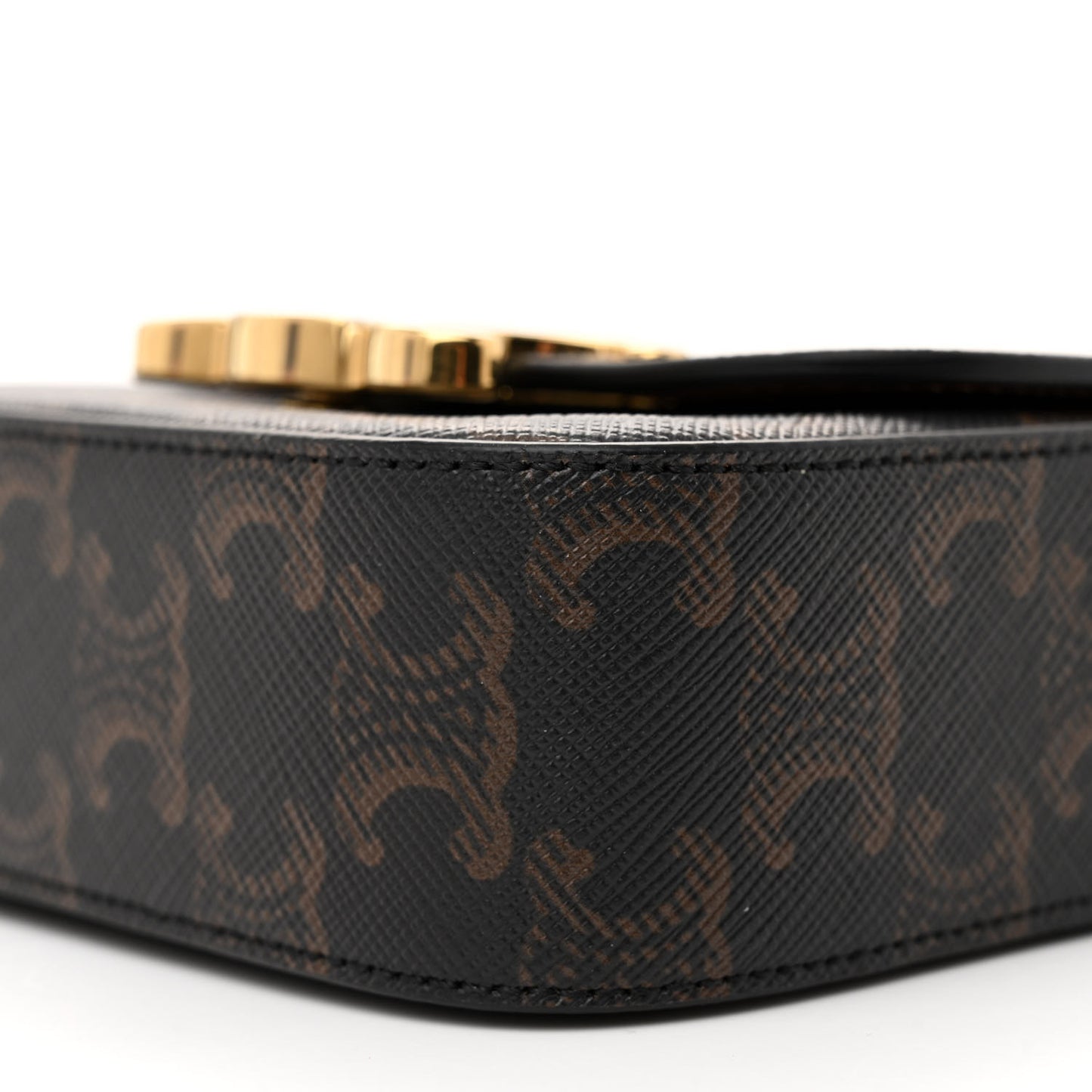 Triomphe Canvas Calfskin Mini Claude Tan