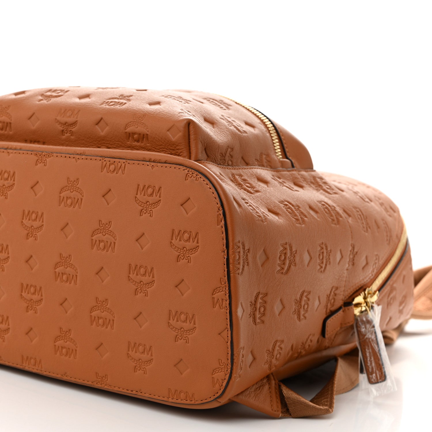 MCM Calfskin Ottomar Stark Backpack Cognac 9 of 10