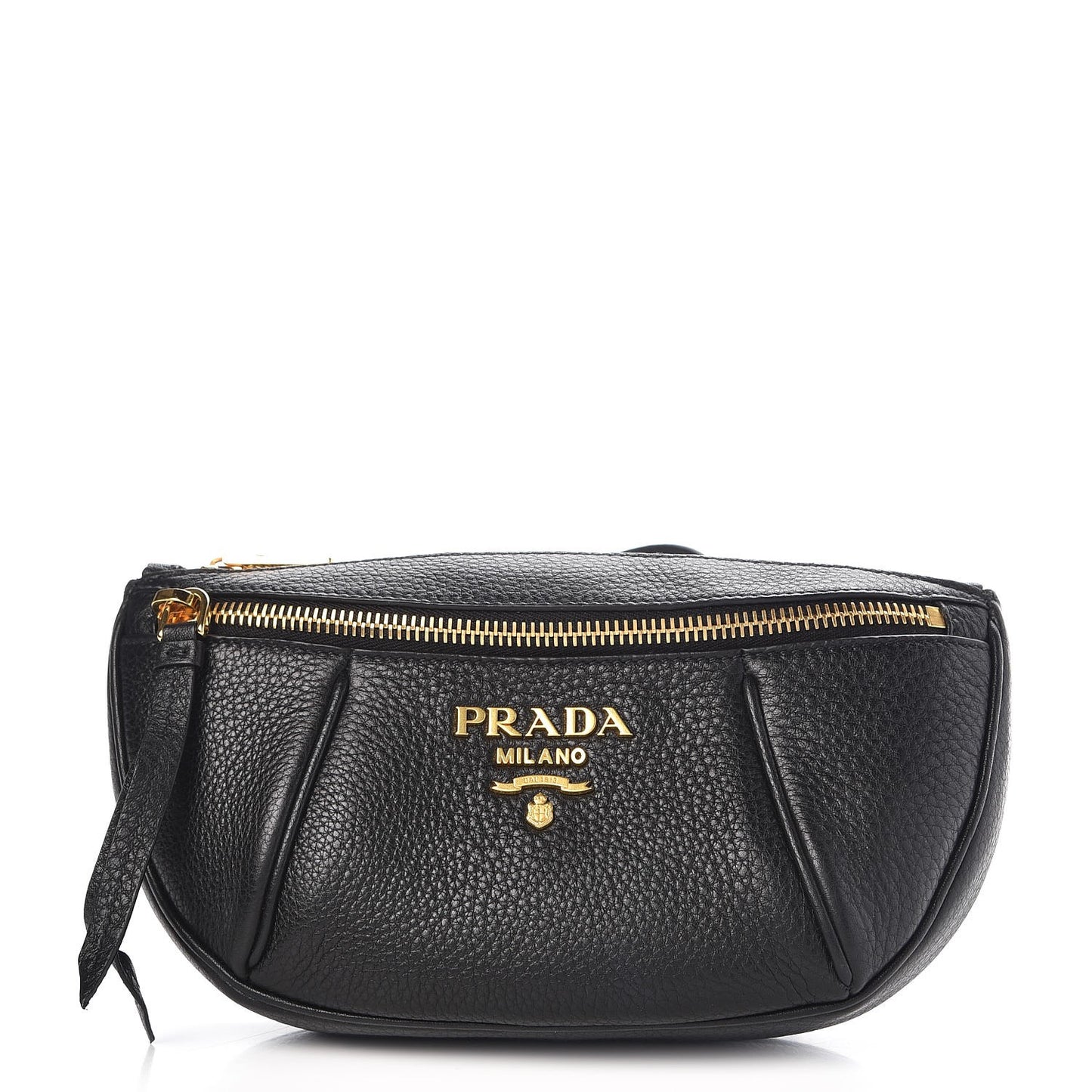 Vitello Daino Small Belt Bag Black