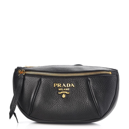 Prada Vitello Daino Small Belt Bag Black 1 of 9