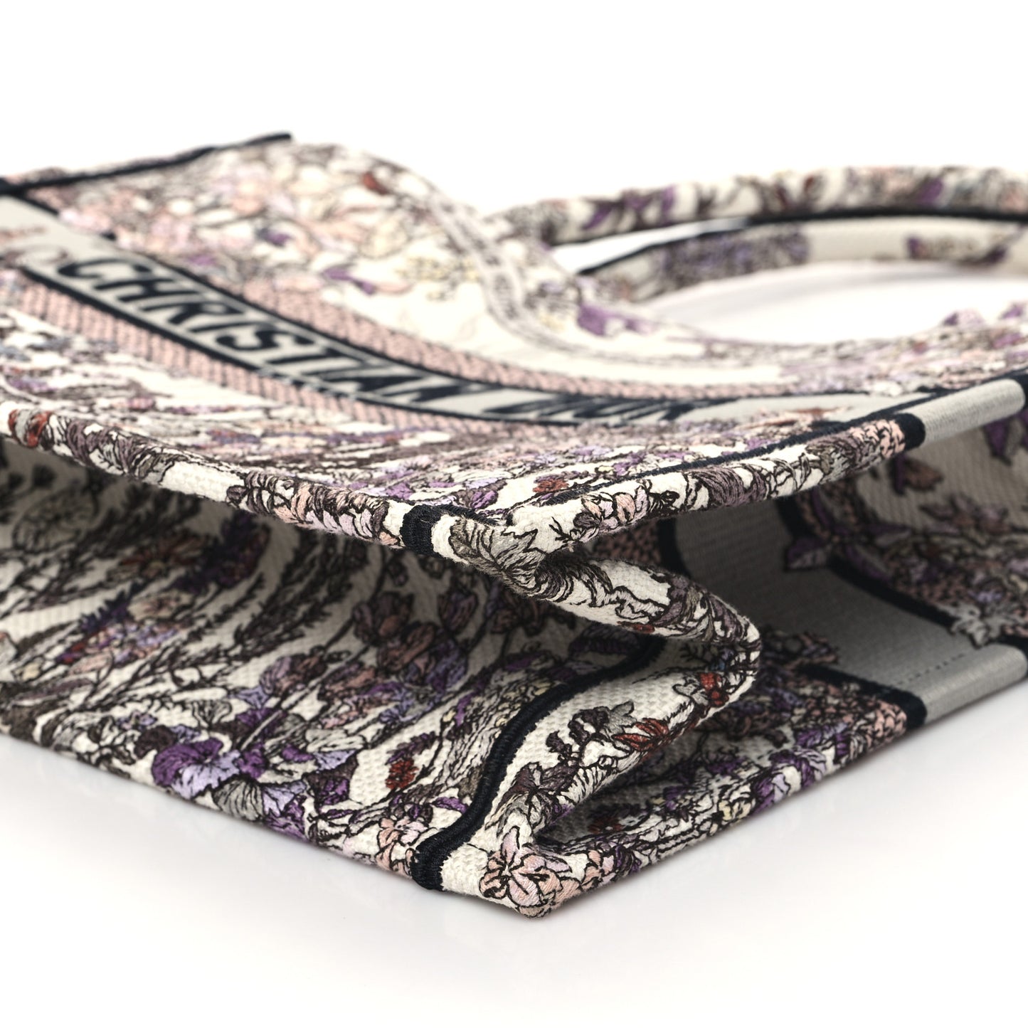 Canvas Embroidered Medium 4 Saisons Hiver Soleil Book Tote Multicolor