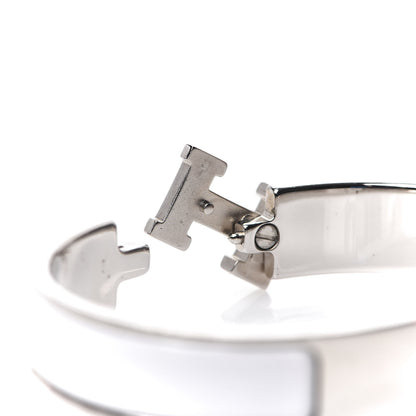 Hermes Enamel Narrow Clic Clac H Bracelet White 4 of 4